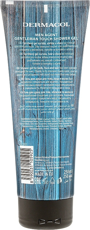 Shower Gel - Dermacol Men Agent Gentleman Touch 3in1 Shower Gel  — photo N2