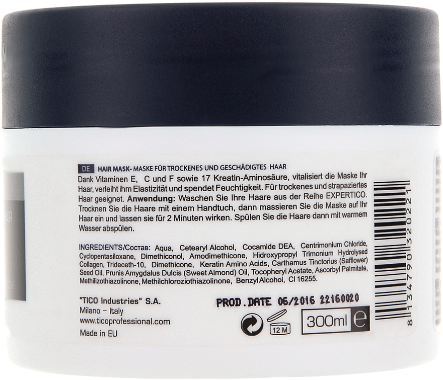 Dry & Damaged Hair Mask - Tico Professional For Dry&Damaged Hair — photo N2