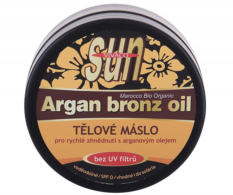 Bronze Tanning Butter - Vivaco Sun Argan Bronze Oil Tanning Butter — photo N2