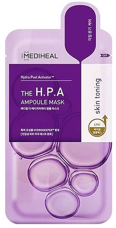 Glowing Skin Sheet Mask - Mediheal The H.P.A Glowing Skin Toning Ampoule Mask — photo N1