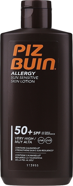 Body Lotion SPF 50+ - Piz Buin Sensitive Skin SPF50 + — photo N1