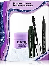 Fragrances, Perfumes, Cosmetics Set - Clinique High Impact Favorites Set (mascara/7ml + eye/liner/0.34g + balm/15ml)