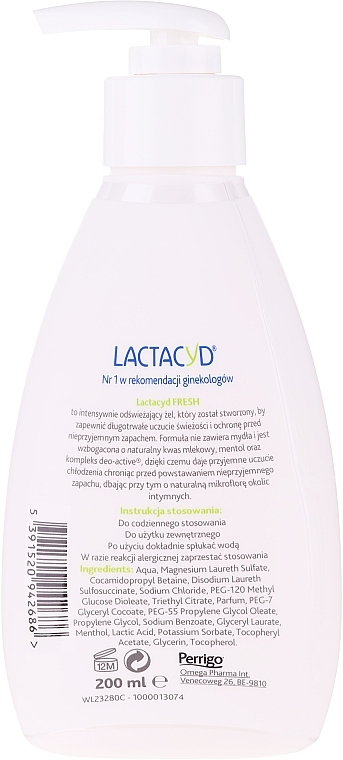 Intimate Wash "Freshness", with pump - Lactacyd Body Care (without a box) — photo N2