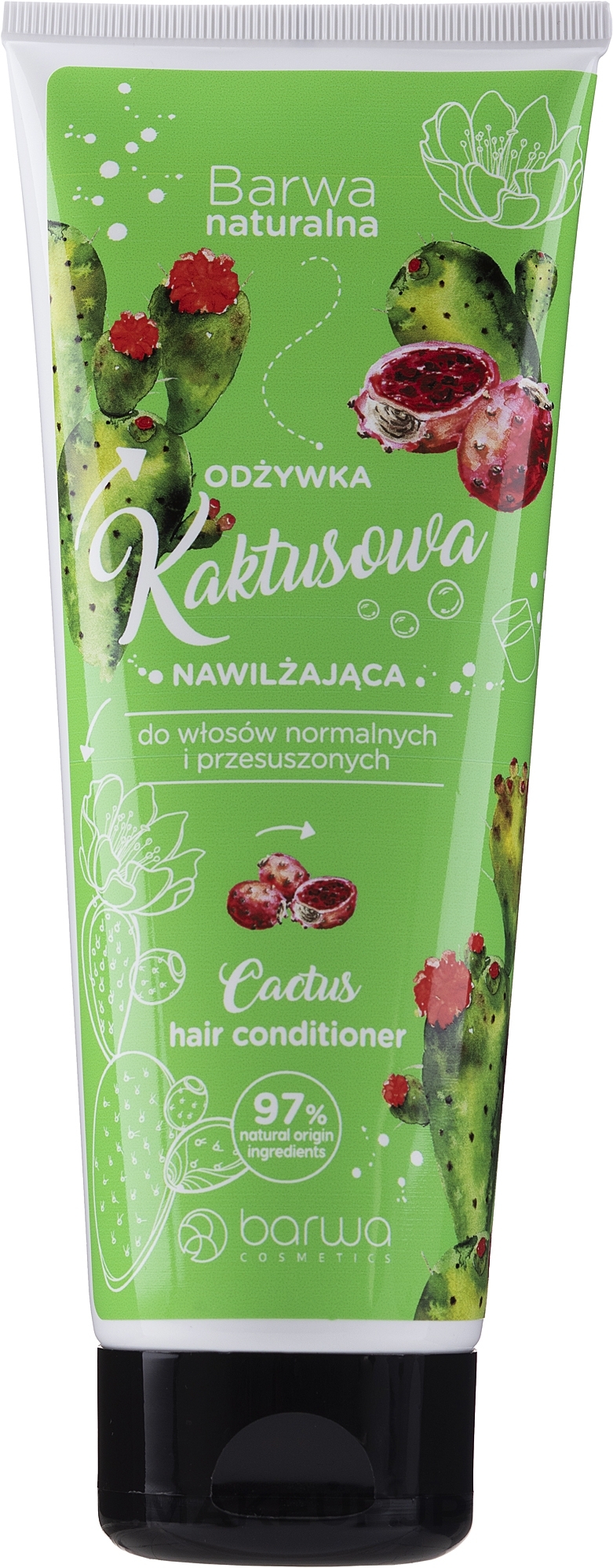 Moisturizing Cactus Conditioner - Barwa Natural Conditioner Tube — photo 200 ml