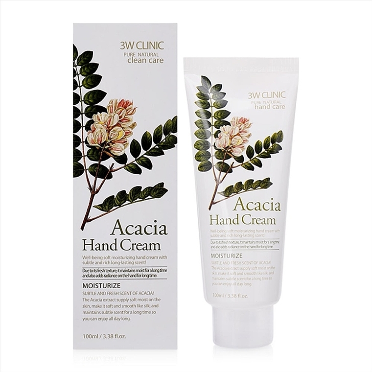 Acacia Hand Cream - 3W Clinic Moisturizing Acacia Hand Cream — photo N1