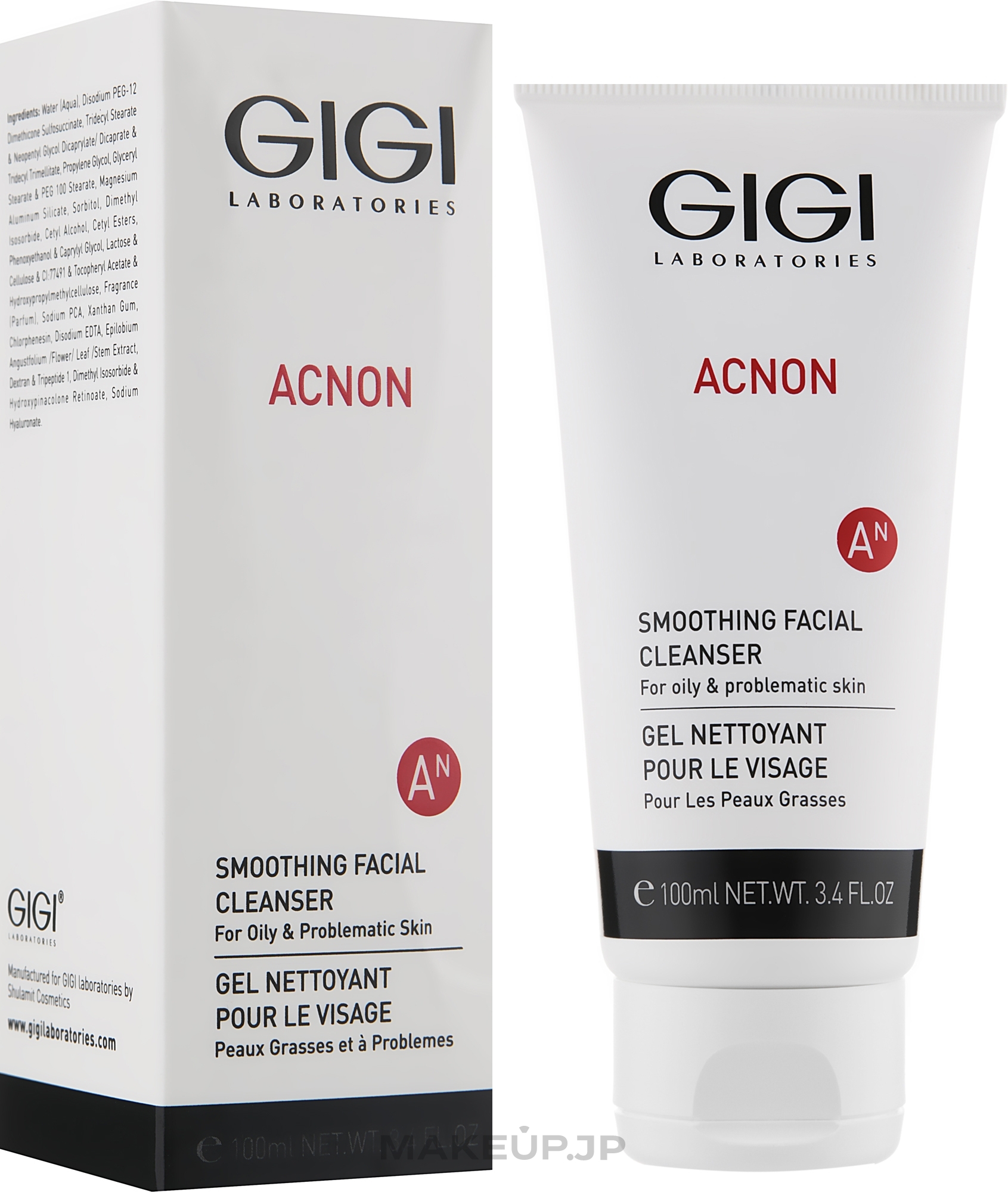 Deep Cleansing Gel for Oily & Problem Skin - Gigi Acnon Smoothing Facial Cleanser — photo 100 ml