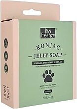 Fragrances, Perfumes, Cosmetics Set - Bio Essenze Jelly Soap Te Verde (sponge/1 pcs + soap/60 g)