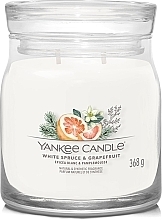 Scented Candle - Yankee Candle White Spruce & Grapefruit Scented Candle — photo N1