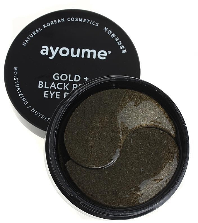 Gold & Black Pearl Eye Patches - Ayoume Gold + Black Pearl Eye Patch — photo N3