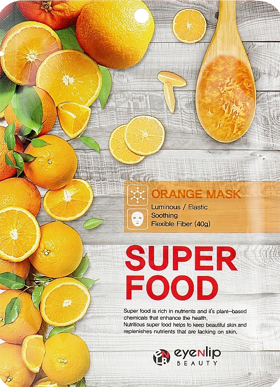 GIFT! Sheet Mask - Eyenlip Super Food Orange Mask — photo N1