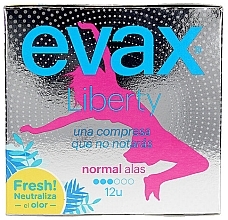 Sanitary Napkins "Normal", with Wings, 12pcs - Evax Liberty — photo N1