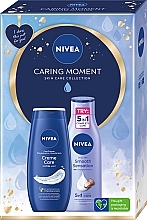 Set - NIVEA Caring Moment (sh/gel/250ml + b/milk/250ml) — photo N1