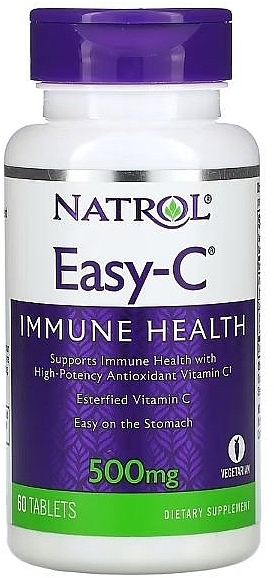 Vitamin C, 500 mg - Natrol Easy-C 500 mg — photo N1