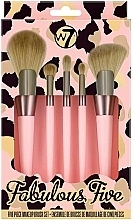 Makeup Brush Set - W7 Fabulous Five (brush/5pcs) — photo N1