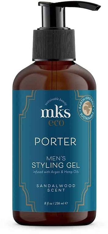 Hair Styling Gel - MKS Eco Porter Men’s Styling Gel Sandalwood Scent — photo N1