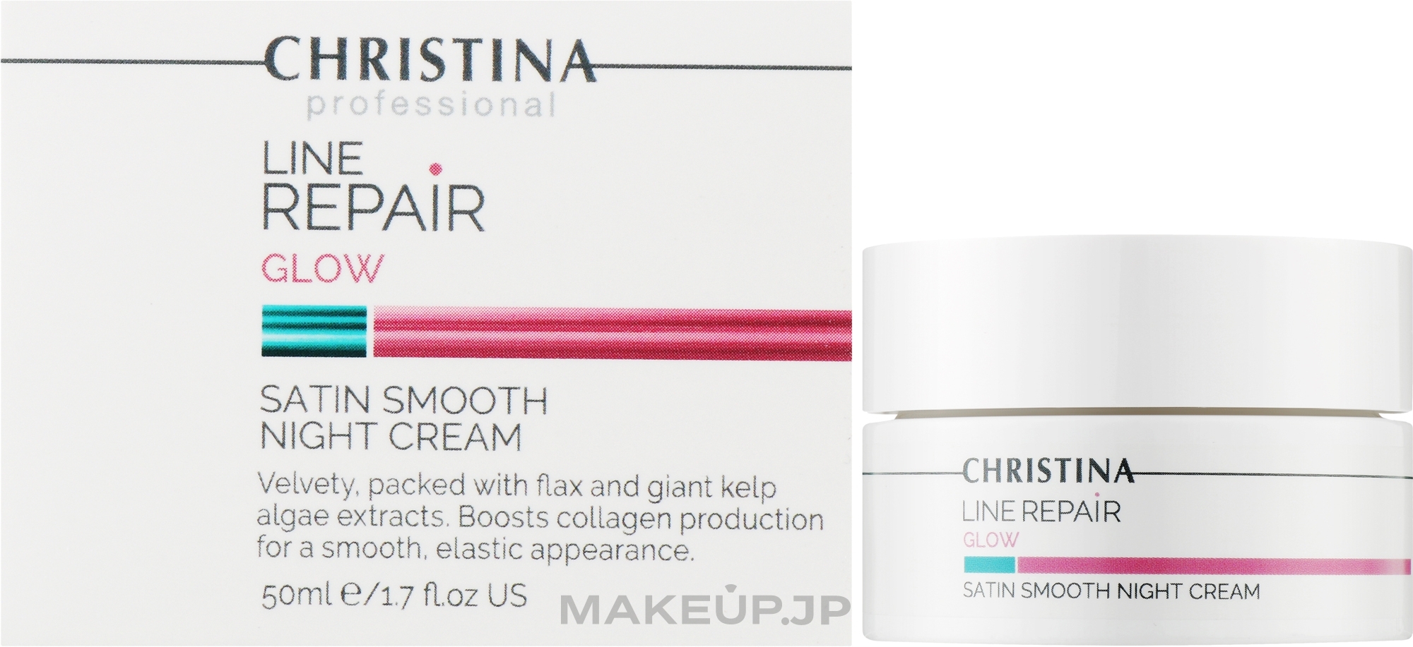 Night Face Cream 'Satin Smoothness' - Christina Line Repair Glow Satin Smooth Night Cream — photo 50 ml