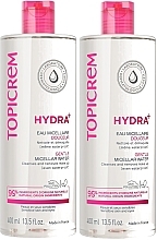 Fragrances, Perfumes, Cosmetics Men's Set - Topicrem Hydra+ Gentle Micellar Water Duo (micell/water/2x400ml)