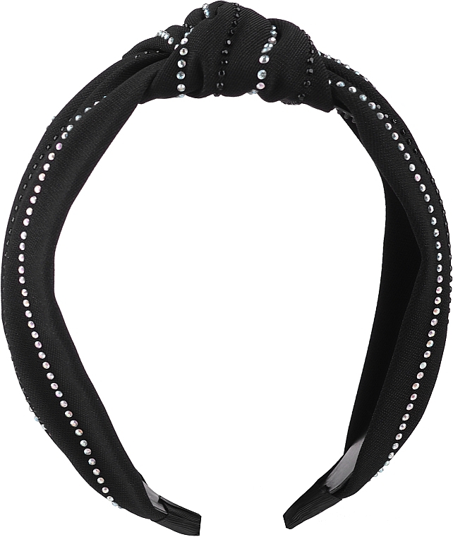 Hair Band, FA-5729, black with rhinestones - Donegal — photo N1