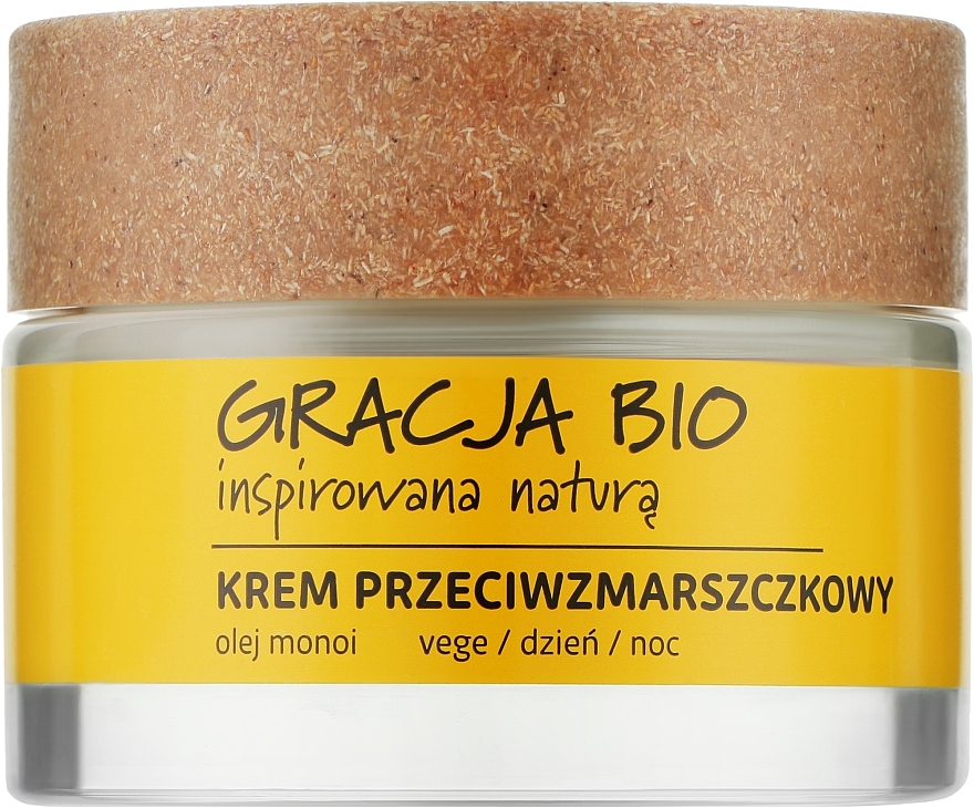 Anti-Wrinkle Cream with Monoi Oil - Gracja Bio Face Cream — photo N1