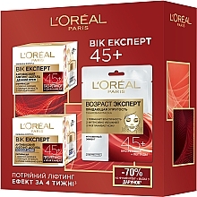 Fragrances, Perfumes, Cosmetics Age Expert 45+ Gift Set - L’Oreal Paris Skin Expert (cr/50ml + cr/50ml + mask/30g)