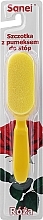 Fragrances, Perfumes, Cosmetics Pumice Brush, yellow - Sanel Roza