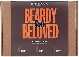 Fragrances, Perfumes, Cosmetics Set - Men Rock Beardy Beloved Kit (b/wash/100ml + b/balm/100ml + b/oil/30ml)