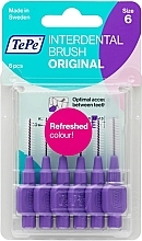 Fragrances, Perfumes, Cosmetics Interdental Brush Set 'Original', 1.1 mm, purple - TePe Interdental Brush Original Size 6