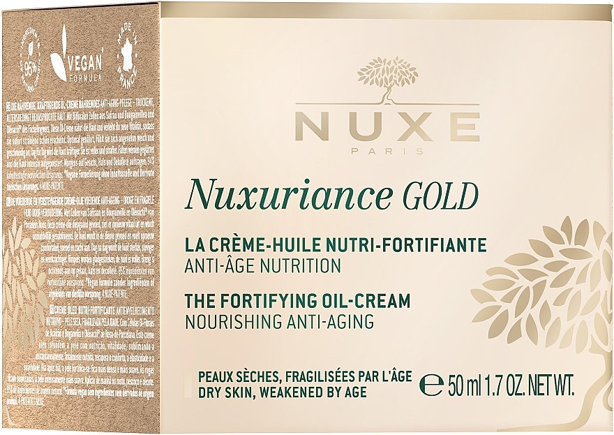 Nourishing Intensive Oily Cream for Dry Skin - Nuxe Nuxuriance Gold Nutri-Fortifying Oil-Cream — photo N2