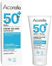 Kids Sunscreen SPF 50+ - Acorelle Baby Sun Cream SPF 50+ — photo N1