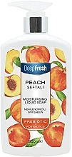 Peach Liquid Hand Soap - Aksan Deep Fresh Prebiotics Moisturising Liquid Soap Peach — photo N1