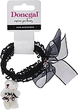 Fragrances, Perfumes, Cosmetics Hair Tie, FA-5697, black with bear - Donegal