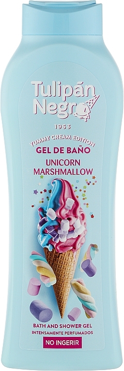 Marshmallow Unicorn Shower Gel - Tulipan Negro Intense Bath And Shower Gel Marshmallow Unicorn — photo N1