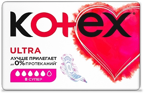 Sanitary Pads, 8 pcs - Kotex Ultra Dry Soft Super — photo N3