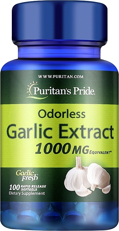 Garlic Oil Dietary Supplement, 1000 mg, Gel Capsules - Puritan's Pride Garlic Oil — photo N1