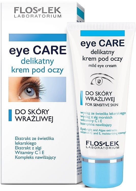 Eye Cream for Sensitive Skin - Floslek Eye Care Mild Eye Cream For Sensitive Skin — photo N1