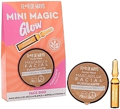 Set - Flor De Mayo Mini Magic Glow Face Set (mask/10ml + amp/2ml) — photo N1