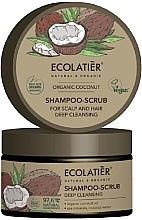 Fragrances, Perfumes, Cosmetics Hair Shampoo-Scrub "Deep Cleansing" - Ecolatier Organic Coconut Shampoo-Scrub
