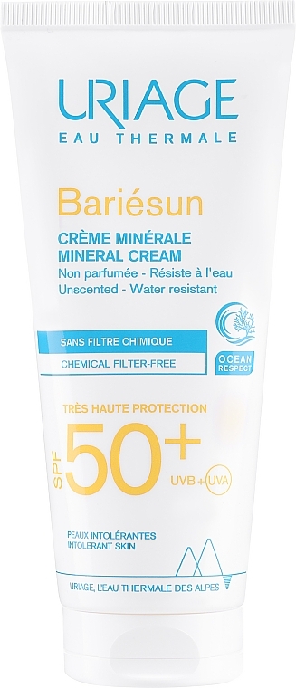 Bariesun Sunscreen Mineral Cream SPF50+ - Uriage Suncare product — photo N1