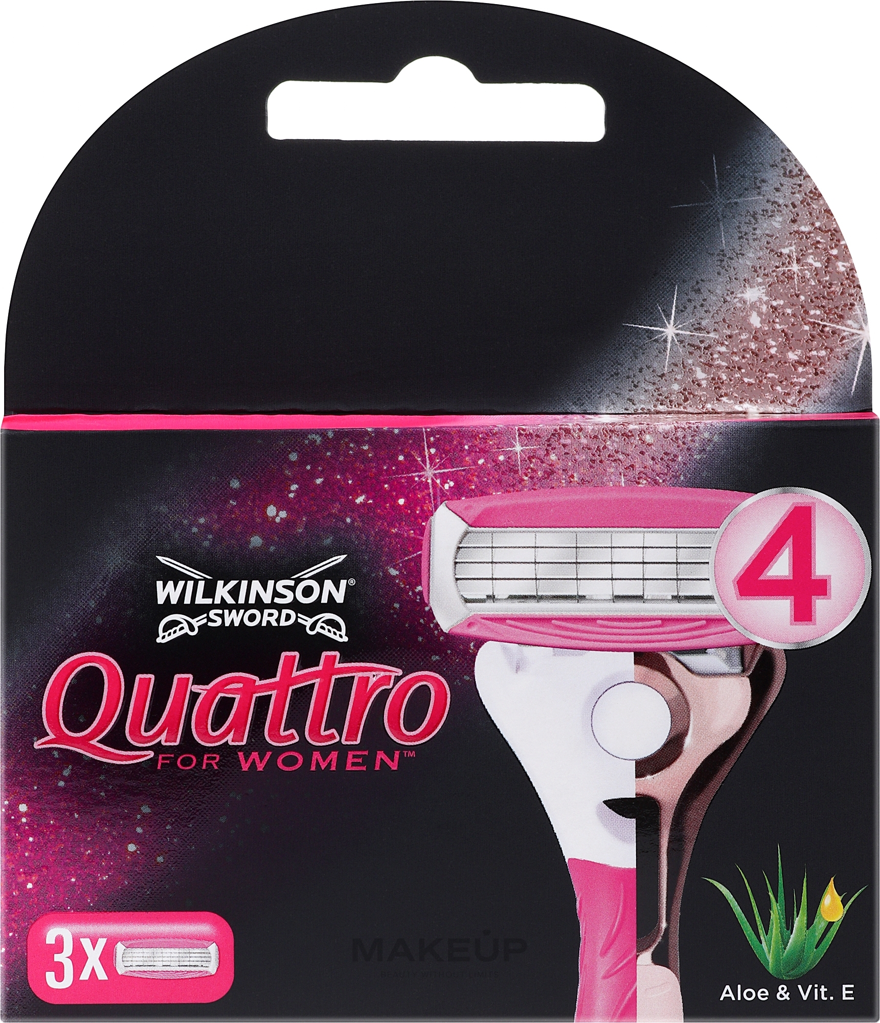 Replaceable Cartridges - Wilkinson Sword Quattro For Women — photo 3 szt.