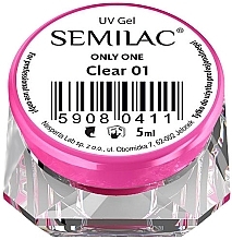 Fragrances, Perfumes, Cosmetics Nail Polish - Semilac Only One UV Gel (mini size)