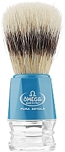 Fragrances, Perfumes, Cosmetics Shaving Brush, 10218, blue - Omega