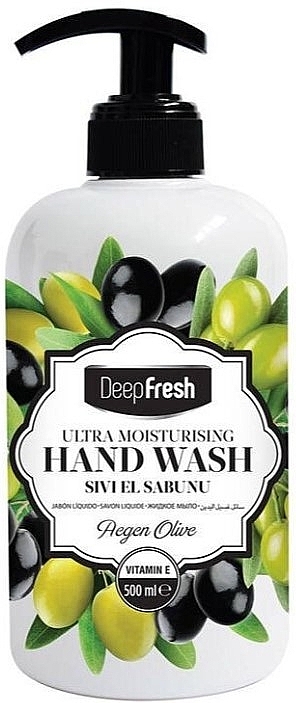 Olive Moisturizing Liquid Hand Soap - Aksan Deep Fresh Aegan Olive Ultra Moisturising Hand Wash — photo N3