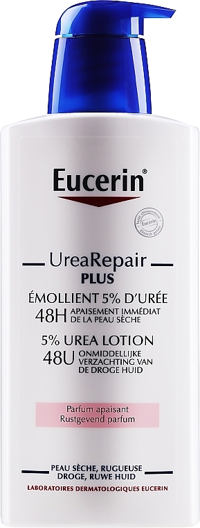 Body Lotion, with a dispencer - Eucerin Urearepair Plus Lotion 5% Fragrance — photo N1