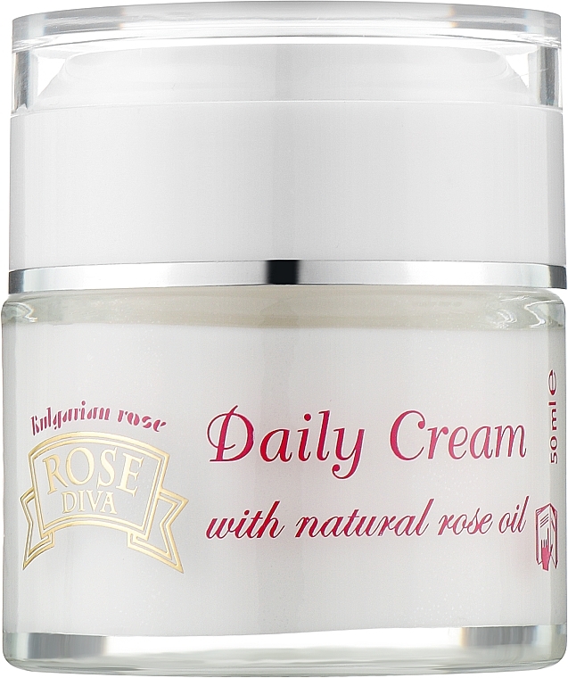 Day Face Cream - Bulgarian Rose Rose Diva Daily Cream — photo N1