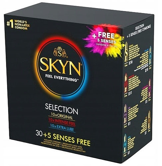 Condoms Set - Unimil Skyn Selection (condom/35pcs) — photo N1