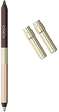 Fragrances, Perfumes, Cosmetics Double-Sided Eye Pencil - Kiko Milano Holiday Premiere Lasting Duo Eyepencil