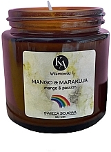 Fragrances, Perfumes, Cosmetics Scented Soy Candle 'Mango and Passion Fruit' - KawilaMowski Mango & Marakuja