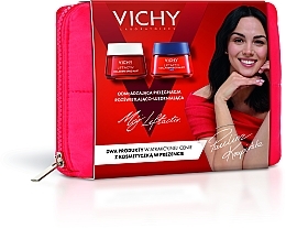 Fragrances, Perfumes, Cosmetics Face Care Set - Vichy Liftactiv Collagen Specialist (f/cr/50ml + f/cr/50ml + pouch)