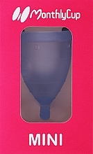 Menstrual Cup, mini size, blue sapphire - Menskopp Intimate Care Mini — photo N1