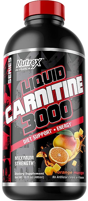 Liquid Carnitine - Nutrend Liquid Carnitine 3000 Orange Mango — photo N1